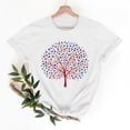 thumbnail image 2 of Goodtrade8 Short Sleeve Shirts for Women Summer Crew Neck Pullover Red White and Blue Fourth of July Fashion Casual USA Years Anniversary Patriotic Womens Shirts Independence Day, 2 of 8