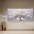 thumbnail image 7 of Large White Trees of Life Canvas Wall Art, Creative Trees Decor Painting Canvas Print for Living Room, Bedroom, Office Decorations, Gifts for Men, 7 of 7