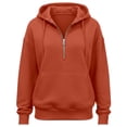 thumbnail image 3 of Oversized Half Zip Up Hoodie Women Lightweight 2026 Casual Long Sleeve Zipper Sweatshirts Fall Winter Track Jackets, 3 of 3