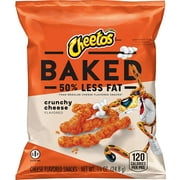 Cheetos Oven Baked Crunchy Cheese Flavored Snacks, 0.875 Ounce (Pack of 104)