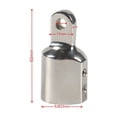 thumbnail image 3 of Pipe Eye End Cap, Heavy Top Cap External Eye End Boat Fittings With Two Screws Marine Hardware, 3 of 7