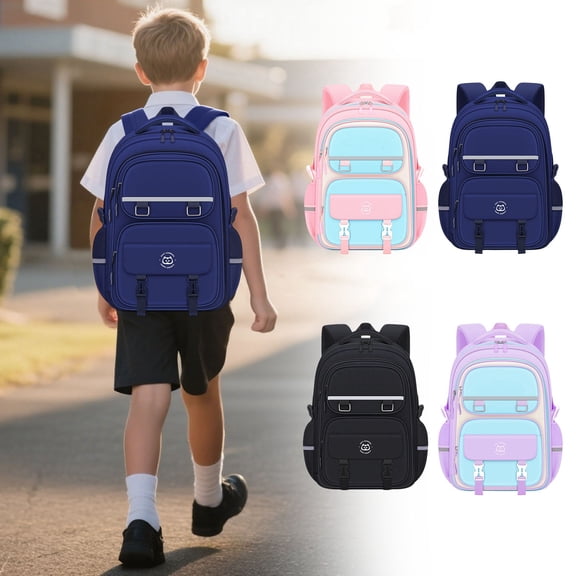 jiaxiM School Backpacks Ergonomic Large Capacity Lightweight Durable School Bag for Ages 5th 6th 8th 10th, Primary, Middle Elementary, High School, Daily Outings