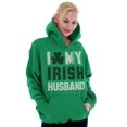 thumbnail image 4 of St Patricks I Love My Irish Husband Hoodie Sweatshirt Women Brisco Brands L, 4 of 5