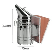 Stainless Steel Bee Hive Smoker Practical Heat Shield Beekeeping Equipment Tools Calming Beekeeping