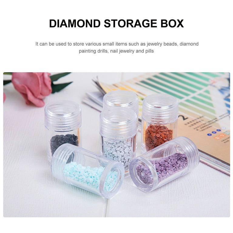 Diamond Box Storage Case Nails Painting Rhinestones Embroidery Organizer  Bead Containers Container Accessories