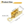 thumbnail image 2 of 400 Pcs Fold Over Cord Ends, 10.2x2.5mm Ribbon Crimp Ends Cap, Clasp Tips for Leather Craft Making Diy (Light Gold), 2 of 6