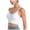 White, variant on Yammkia Woman Sports Bra High Impact Sports Bras for Women Plus Size Non Padded Wirefree Workout Bra Bounce Control(Black,M)