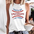 thumbnail image 4 of Usmixi Womens Tank Tops Baseball Letter Print Round Neck Sleeveless Shirts Fashion Graphics Loose Fit Ladies Racerback Tank Tops Red S Clothes, 4 of 6