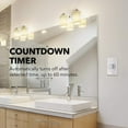 thumbnail image 4 of BN-LINK Heavy Duty 60-Minute in-Wall Spring Loaded Countdown Timer, Mechanical Switch,for Bathroom Fan ,Lights Timer, 2 Free Plate (White and Silver Metallic), 4 of 6