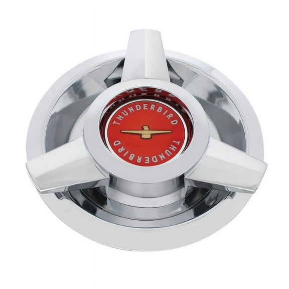 1962-1963 Ford Thunderbird Chrome Hub Cap - Green