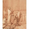 thumbnail image 3 of Matthieu Elias 12x14 Black Modern Framed Museum Art Print Titled - Jean De La Barriere Blessing in Cardinal (1706), 3 of 5