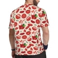 thumbnail image 2 of Rocae Tomatoes for Men's Mesh Quick-Dry Short Sleeve Workout T-Shirt,Mens Crew Neck Tee Lightweight Soft Classic T Shirts X-Large, 2 of 9