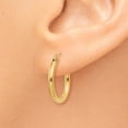 thumbnail image 3 of 14k Yellow Gold 2x17.5mm Tube Hoop Earrings Round, 3 of 8