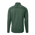 thumbnail image 3 of Men's Cutter & Buck  Heather Green Notre Dame Fighting Irish Alumni Logo Mainsail Sweater-Knit Full-Zip Jacket, 3 of 3