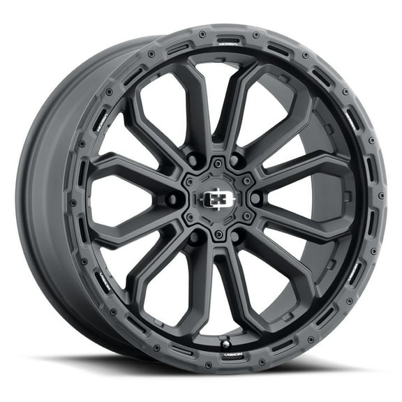 17x9 Vision 405 Korupt Satin Black Wheel 6x135 (12mm)
