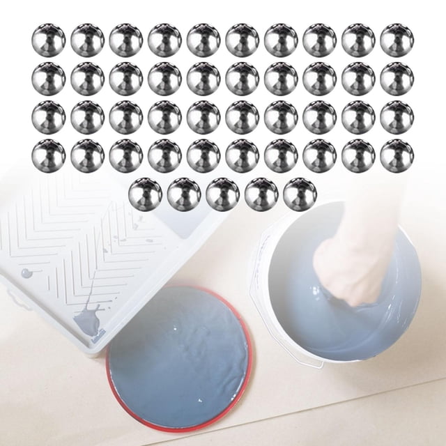 45 Uds Accesorios De Bolas De Mezcla De Pintura 4,5mm Resistentes Para Pinturas Modelo Bola De Acero