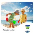 thumbnail image 4 of Tholdsy Cubo de agua de viaje para niños, fiesta en la piscina, patio de recreo, cubos de arena plegables de silicona, regalo de cumpleaños Juegos de césped Verde, 4 of 6