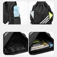thumbnail image 4 of Waterproof Drawstring Backpack Sports Gym Bag With Shoes Compartment, Waterproof Draw String Back Bag For Men Women, 4 of 5