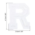 thumbnail image 2 of Uxcell Letters R Patches White Iron-On Letters R Patch Sew Sew Embroidered Applique Patches for Clothing ,Pack of 9, 2 of 7