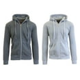 thumbnail image 2 of 2 Pack Men's Fleece Zip-Up Hoodie, 2 of 19
