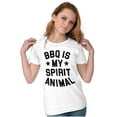 thumbnail image 4 of BBQ Spirit Animal Foodie Saying Womens Fitted Plus Size Graphic Tee Brisco Brands 2X, 4 of 5