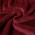 thumbnail image 5 of Homegro Women's Flannel Bath Robe Long Spa Bathrobe Fleece Plush Winter Warm Full Length Pockets Belted Burgundy Medium, 5 of 5