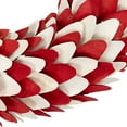 thumbnail image 3 of Northlight Layered Wood Americana Stars and Stripes Wreath - 15", 3 of 5