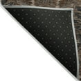 thumbnail image 3 of HomeRoots 603315 9 x 12 ft. Brown, Tan & Charcoal Damask Washable Indoor & Outdoor Rectangle Area Rug, 3 of 5