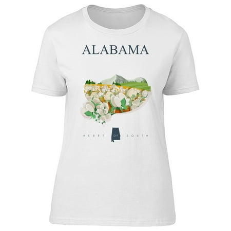 Alabama Heart Of South, Travel Tee Women's -Image by