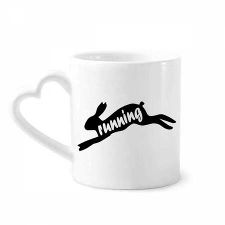 

Black Animal Rabbits Outline Natural Mug Coffee Cerac Drinkware Glass Heart Cup