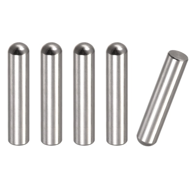10x50mm Espiga Pasadores, 5uds 304 Inoxidable Acero Redonda Cabeza Plana Chaflanada Extremo Espiga Pasador Madera Litera Cama Estante Picas Soporte Estantes Sujeción Elementos