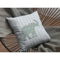 thumbnail image 4 of 18" Blue Elephant Indoor Outdoor Throw Pillow, 4 of 5