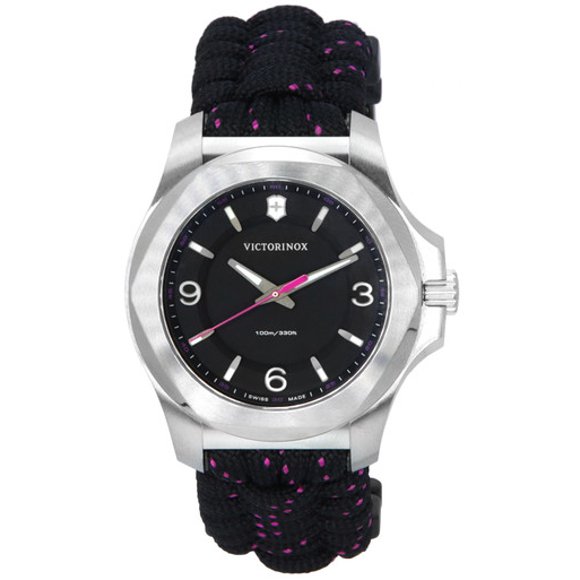 Victorinox I.n.o.x. V Stainless Steel Black Dial Quartz 241918 100m Women's Watch