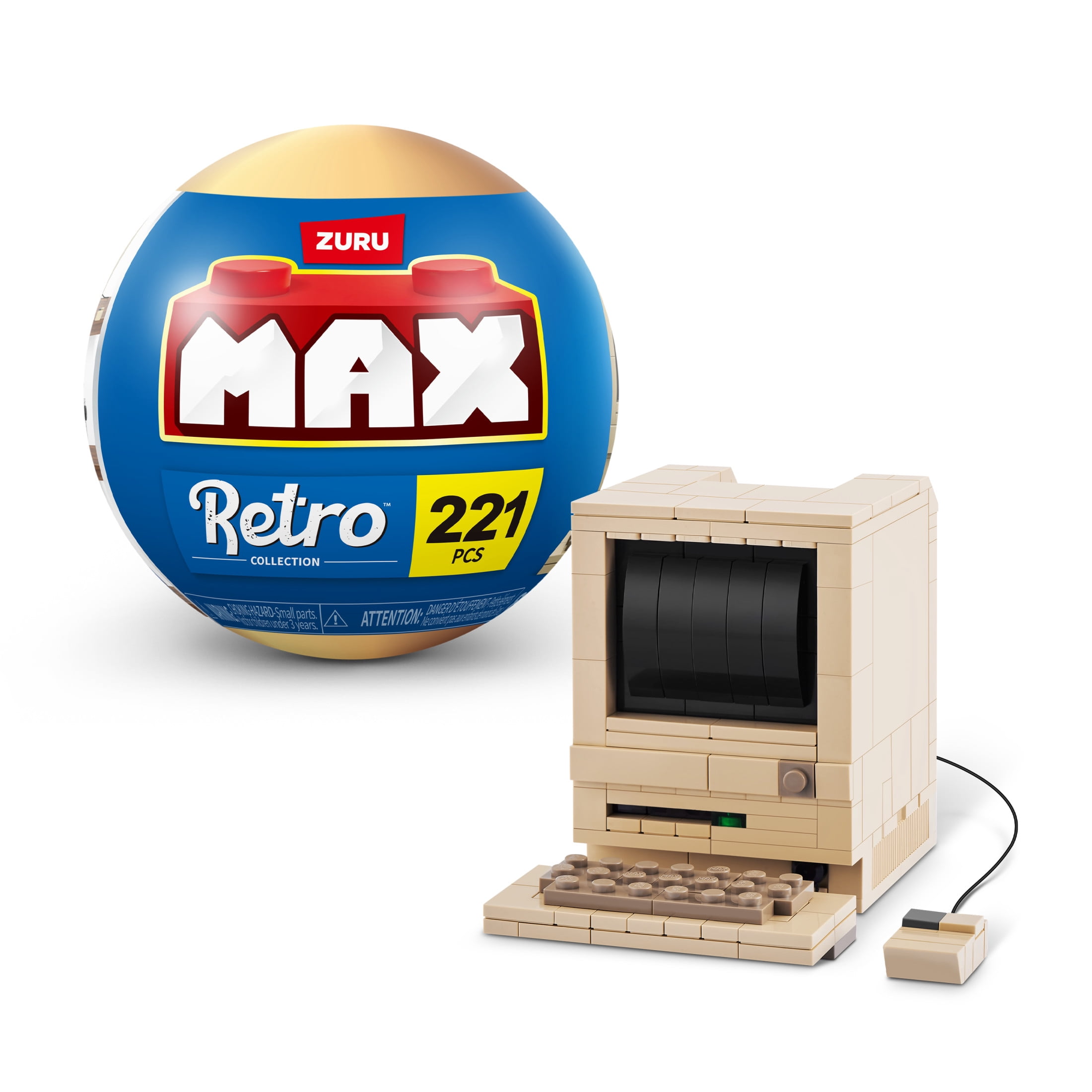 MAX Build More Premium Retro Building Bricks (Assorted) Novelty Unboxing Toy Collectible Mini's by ZURU