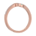 thumbnail image 2 of 1/10 Carat Diamond Wedding Band Ring in 14K Rose Gold (Ring Size 4.75), 2 of 7
