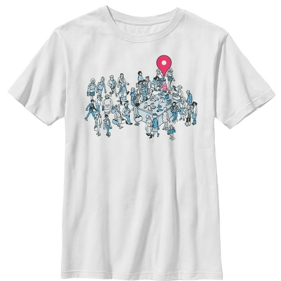 Boy's Where's Waldo Location Found  Graphic Tee White X Large