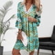 thumbnail image 2 of Vestido maxi básico para mujer Color sólido Encaje Rem Vestido casual Traje de vacaciones de gran tamaño FLhrweasw Para estrenar, 2 of 8
