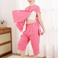 thumbnail image 6 of 2Pcs Tear Away Bedridden Clothes Patients Clothing for Post Surgeries Dialysis,Fractures Patients Women Adaptive Clothing, 6 of 9