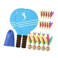 thumbnail image 2 of amleso 2 Pieces Badminton Set Indoor Badminton Kit Strength Outdoor Toy Shuttlecock and Racket Set for Outdoor Beach Children Friend D, 2 of 10