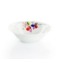 thumbnail image 5 of Gibson Home Vineyard Rose 12 Piece Round Fine Ceramic Dinnerware Set in White, 5 of 7