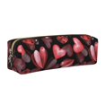 thumbnail image 1 of Disketp Ladybugs and Red Hearts Estuche de Lápices de Cuero con Cierre, Estuche Compacto para Papelería, Bolígrafos y Accesorios Pequeños, 1 of 7