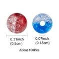 thumbnail image 3 of 100pcs Transparent Acrylic Beads Round Mixed Color 8x7.5mm Hole: 1.8mm, 3 of 5