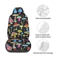 thumbnail image 3 of Lsque Bright Mushrooms Pattern Car Seat Covers for Front Seats , Waterproof Seat Covers for Cars, Sporty Front Seat Covers,Car Seat Cover Protector Front Seats, 3 of 5