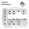 thumbnail image 3 of Madesa Hazel Kitchen Set Pantry Storage 3 Drawers 3 Wall Cupboards 3 Base Cabinets Multiple Compartments Organization - White, 3 of 11