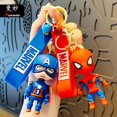 thumbnail image 2 of LLavero de Disney con dibujos animados para teléfono móvil, llavero con diseño creativo de Marvel, spiderman, Capitán América, bolsa colgante para coche Fivean unisex, 2 of 2