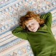 thumbnail image 3 of Balacho Modern Cozy Modern Geometric Faux Wool Area Rug, 6' x 9', Orange, 3 of 8