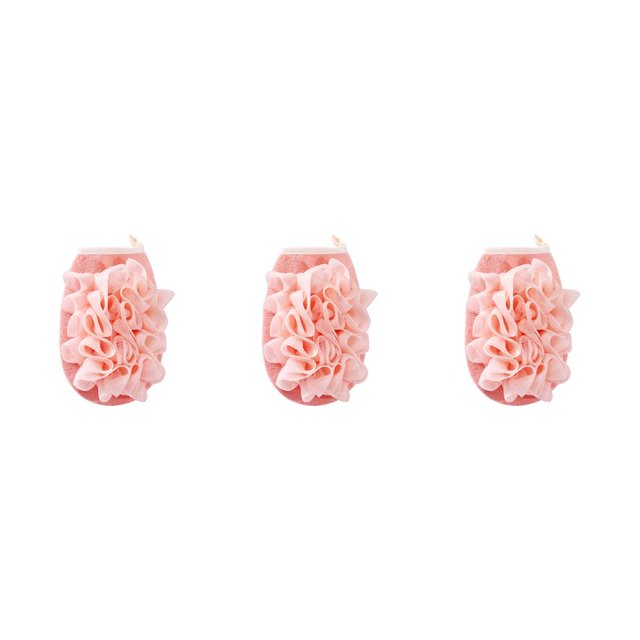 Matsuzay Toalla de doble cara de doble uso, guantes de baño, ducha, exfoliante corporal, baño en uno, baño de doble uso, rosa Type1 NO1