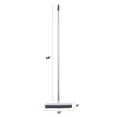 thumbnail image 2 of Superio Grey Rubber Bristle Broom for All Floor Types, Salon Broom, Squeegee Broom Cleans Hair, Dust, Lint, Fur, Liquid, and Carpets, 1-Pack , 2 of 8