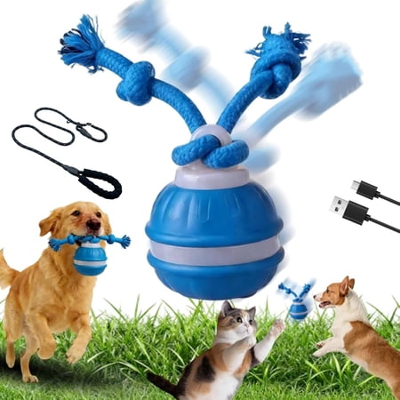 2026 New Interactive Smart Rolling Pet Ball, Smart Rolling Pet Ball for Dogs, Automatic Moving Dog Toys Motion Activated for Aggressive Chewers, USB Rechargeable Smarts Motion Pets Balls (A1PC)
