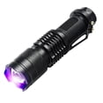 thumbnail image 1 of Linterna LED UV Con Zoom Mini Lámpara UV 395/365 Nm Inspección Herramienta Detectora Manchas Orina para (luz Púrpura 365) Púrpura 365, 1 of 9